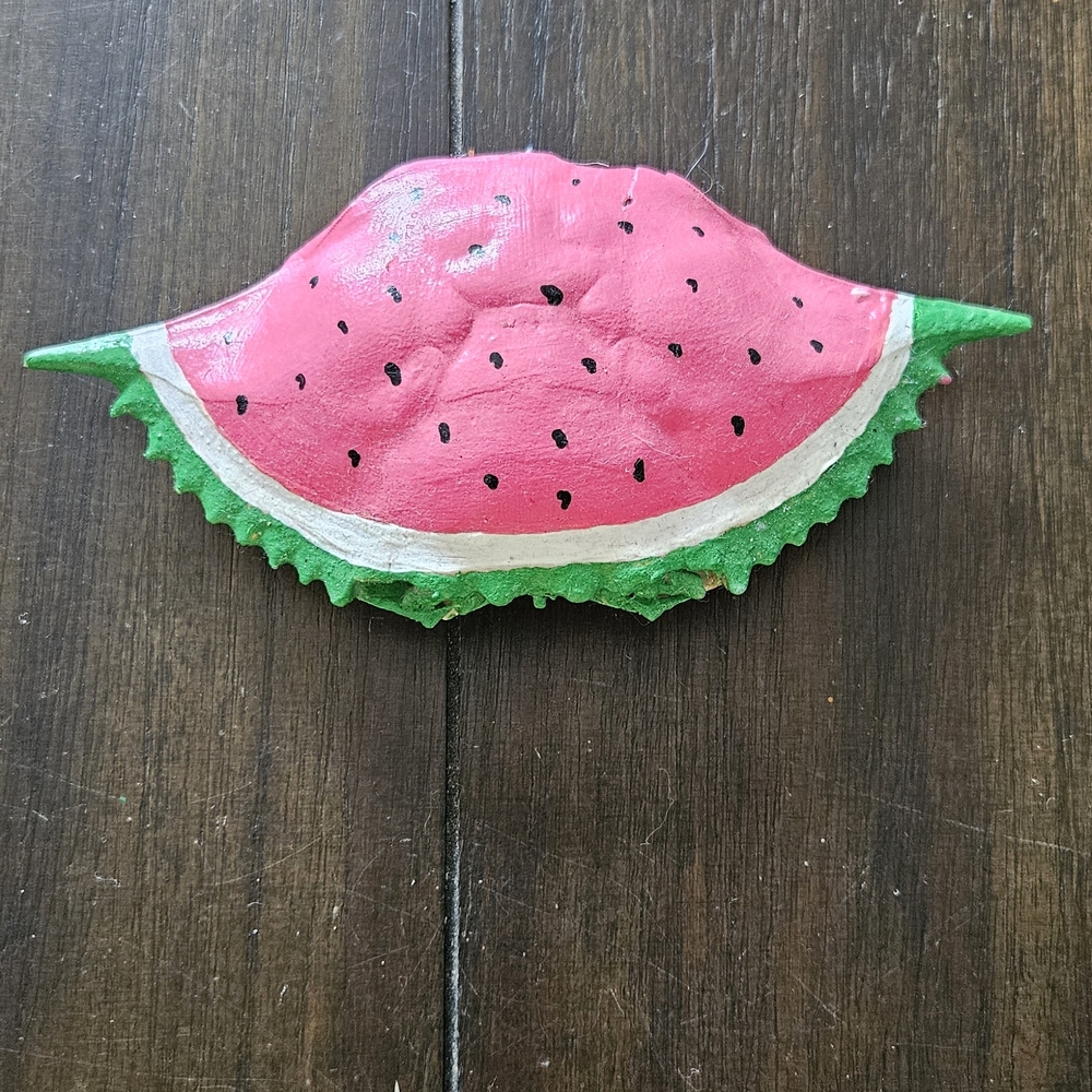 Watermelon Crab Shell Decor